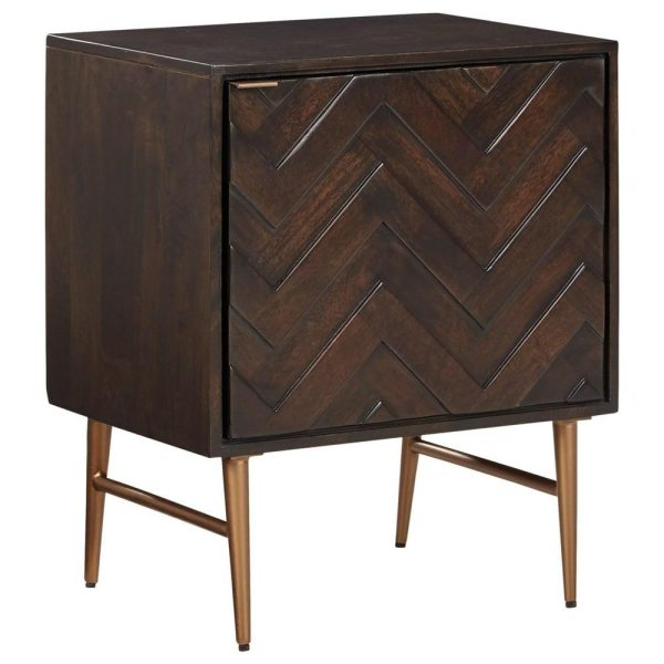 Accent Cabinet With Chevron Pattern Door  |  Accent Cabinets Accent Cabinets Accent Cabinets