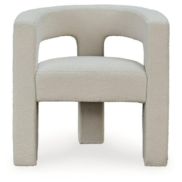 Barrel Accent Chair In Ivory Boucle  |  Living Room Chairs Living Room Living Room Chairs