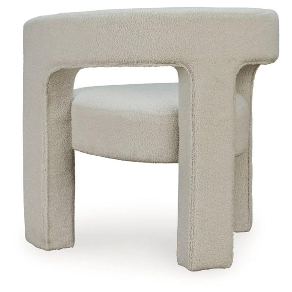 Barrel Accent Chair In Ivory Boucle  |  Living Room Chairs Living Room Living Room Chairs