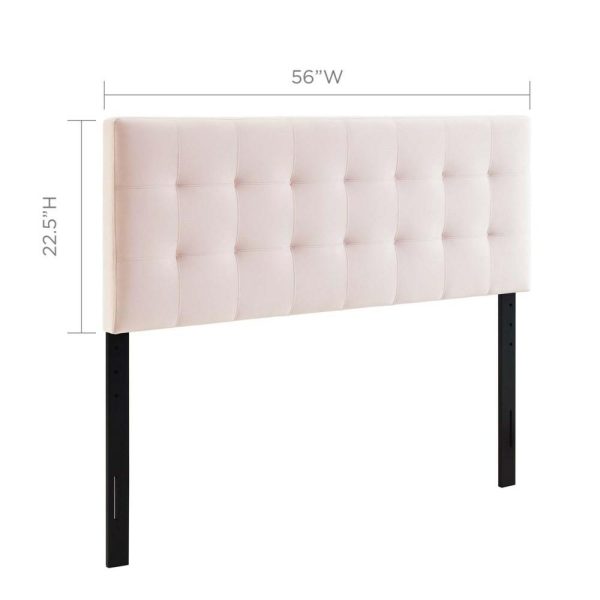 Biscuit Tufted Full Performance Velvet Headboard  |  Headboards Bedroom Headboards