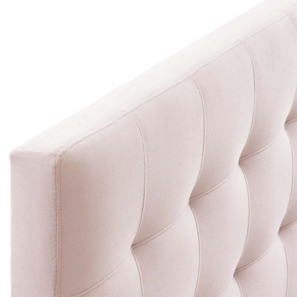 Biscuit Tufted Full Performance Velvet Headboard  |  Headboards Bedroom Headboards