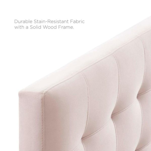 Biscuit Tufted Full Performance Velvet Headboard  |  Headboards Bedroom Headboards