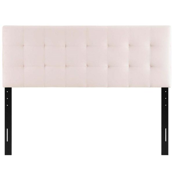 Biscuit Tufted Full Performance Velvet Headboard  |  Headboards Bedroom Headboards