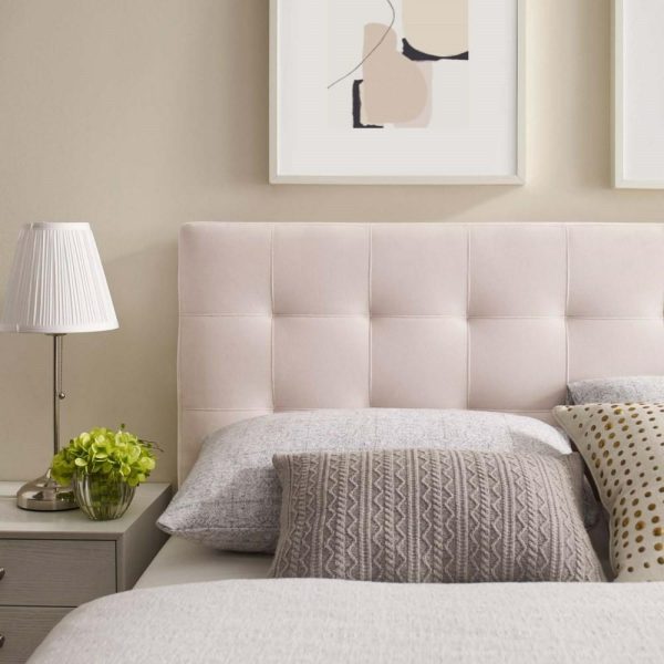 Biscuit Tufted Full Performance Velvet Headboard  |  Headboards Bedroom Headboards