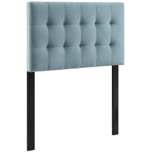 Biscuit Tufted Twin Performance Velvet Headboard  |  Headboards Bedroom Headboards