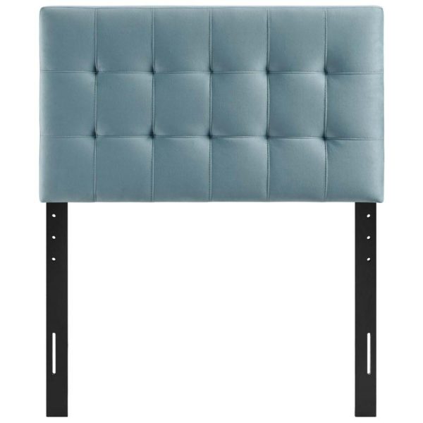 Biscuit Tufted Twin Performance Velvet Headboard  |  Headboards Bedroom Headboards