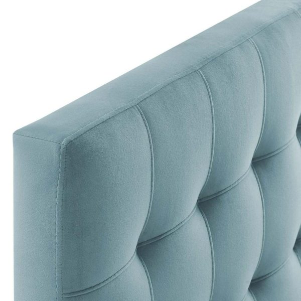 Biscuit Tufted Twin Performance Velvet Headboard  |  Headboards Bedroom Headboards