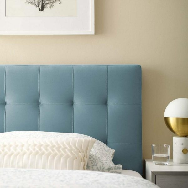 Biscuit Tufted Twin Performance Velvet Headboard  |  Headboards Bedroom Headboards