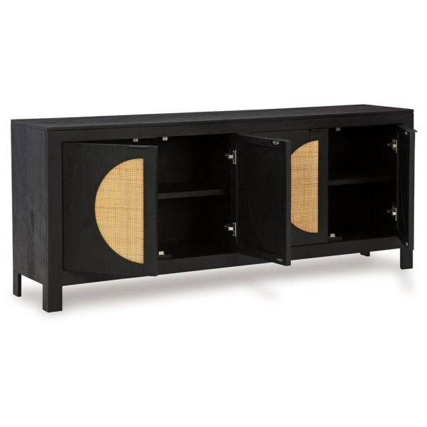 Black Accent Cabinet With Cane Door Accents  |  Accent Cabinets Accent Cabinets Accent Cabinets