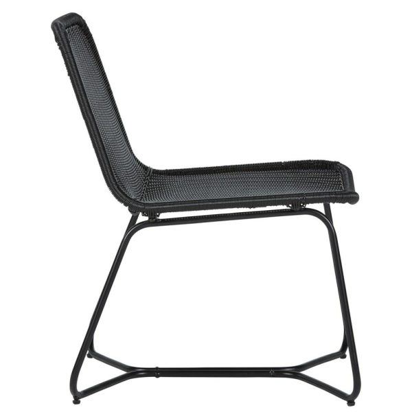 Black Wicker Indoor/Outdoor Accent Chair  |  Living Room Chairs Living Room Living Room Chairs