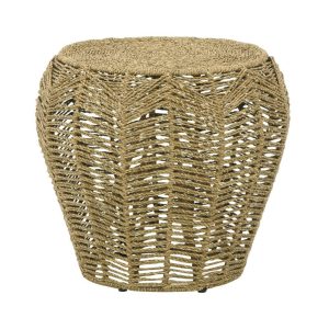 Boho Woven Seagrass Stool  |  Ottomans Living Room Ottomans