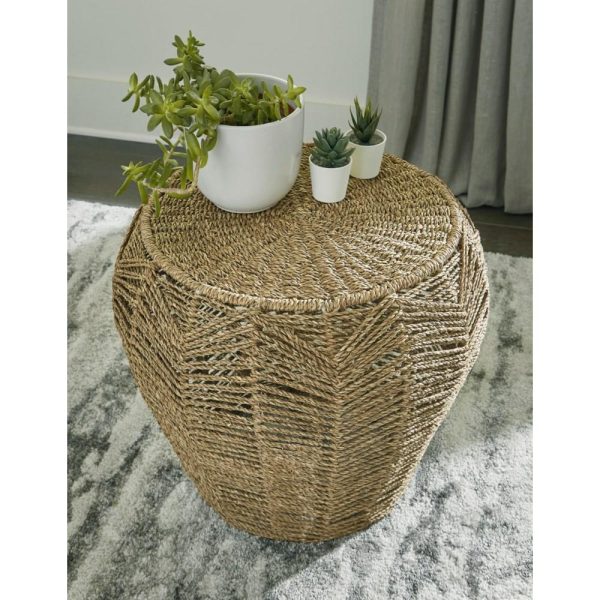 Boho Woven Seagrass Stool  |  Ottomans Living Room Ottomans