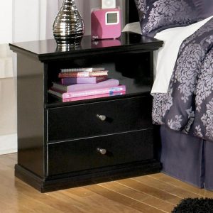 Casual 1-Drawer Nightstand With Storage Shelf  |  Nightstands Bedroom Nightstands