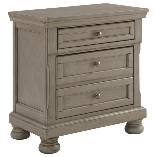 Casual 2-Drawer Nightstand With Felt-Lined Top Drawer  |  Nightstands Bedroom Nightstands