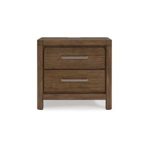 Casual 2-Drawer Nightstand With Usb Ports  |  Nightstands Bedroom Nightstands