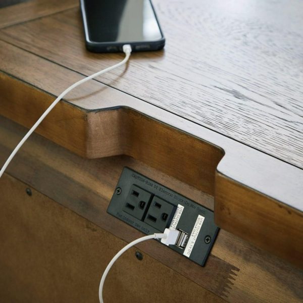 Casual 2-Drawer Nightstand With Usb Ports  |  Nightstands Bedroom Nightstands