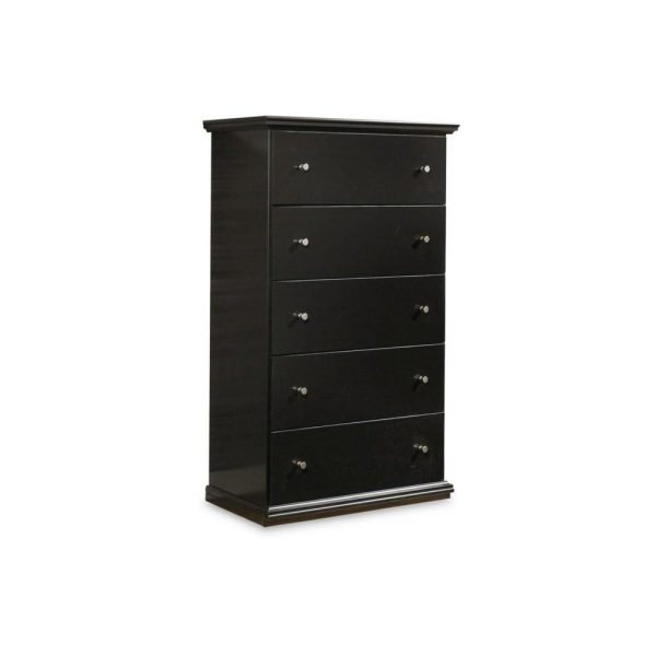 Casual 5-Drawer Chest With Metal Hardware  |  Chest Of Drawers Bedroom Chest Of Drawers