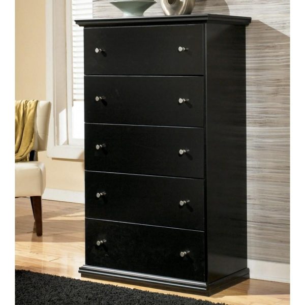 Casual 5-Drawer Chest With Metal Hardware  |  Chest Of Drawers Bedroom Chest Of Drawers