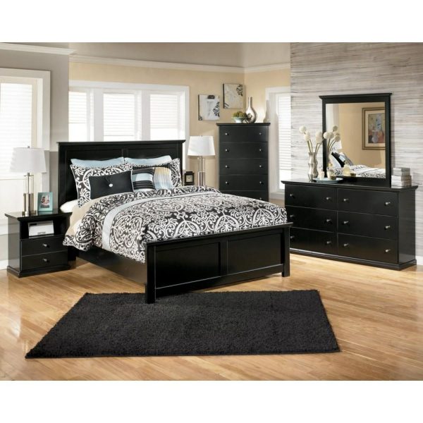 Casual 6 Drawer Dresser And Moulded Landscape Mirror  |  Mirrored Dressers Bedroom Mirrored Dressers