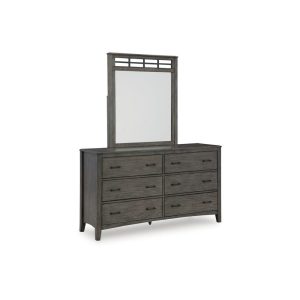 Casual 6-Drawer Dresser & Mirror Set  |  Mirrored Dressers Bedroom Mirrored Dressers