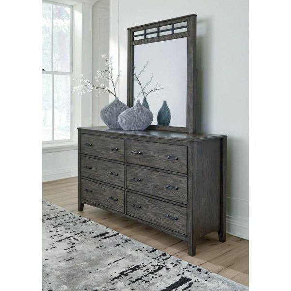 Casual 6-Drawer Dresser & Mirror Set  |  Mirrored Dressers Bedroom Mirrored Dressers