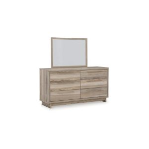 Casual 6-Drawer Dresser With Landscape Mirror  |  Mirrored Dressers Bedroom Mirrored Dressers