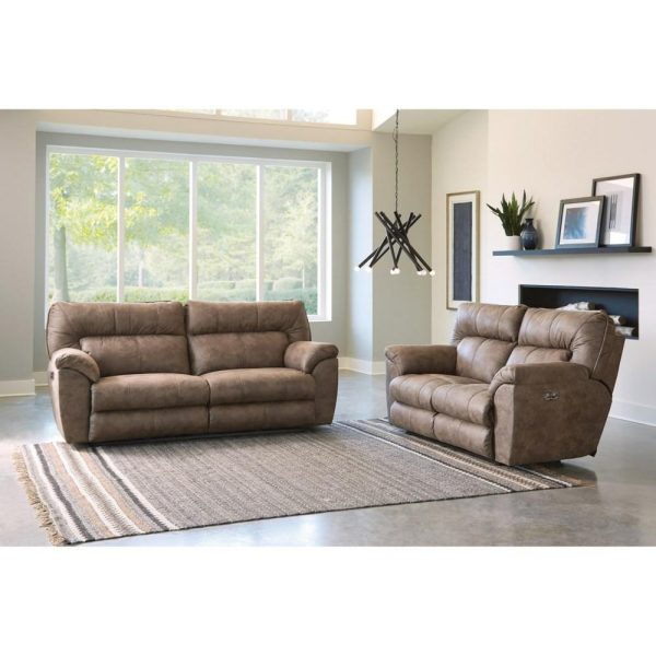 Casual Contemporary Power Reclining Loveseat With Usb Ports  |  Reclining Loveseats Living Room Reclining Loveseats