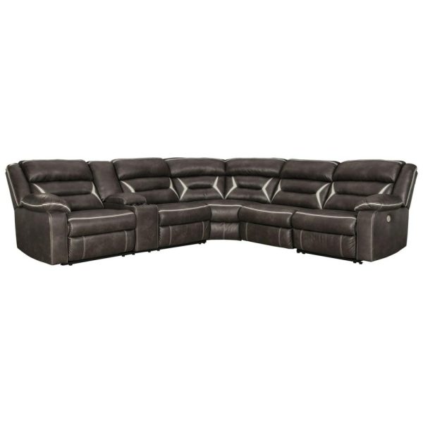 Casual Contemporary Power Reclining Sectional  |  Sectional Sofas Living Room Sectional Sofas