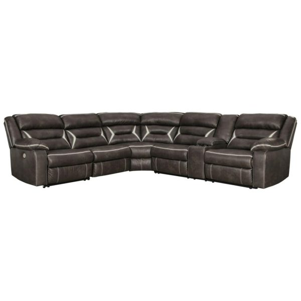 Casual Contemporary Power Reclining Sectional  |  Sectional Sofas Living Room Sectional Sofas