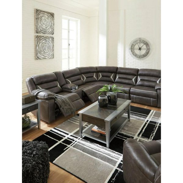 Casual Contemporary Power Reclining Sectional  |  Sectional Sofas Living Room Sectional Sofas