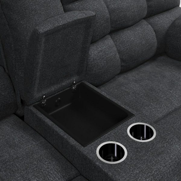 Casual Double Reclining Loveseat W/ Console  |  Reclining Loveseats Living Room Reclining Loveseats