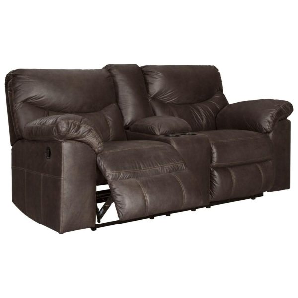 Casual Double Reclining Loveseat With Center Console  |  Reclining Loveseats Living Room Reclining Loveseats