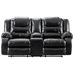 Casual Double Reclining Loveseat With Storage Console  |  Sofas Living Room Sofas