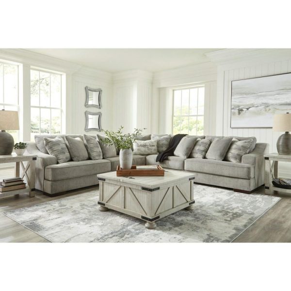 Casual Gray 4-Seat Sectional Sofa  |  Sofas Living Room Sectional Sofas