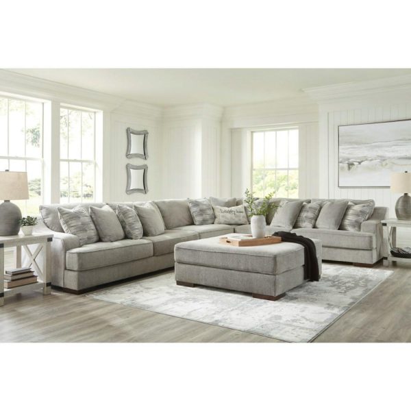 Casual Gray Sectional Sofa With 5 Seats  |  Sofas Living Room Sectional Sofas