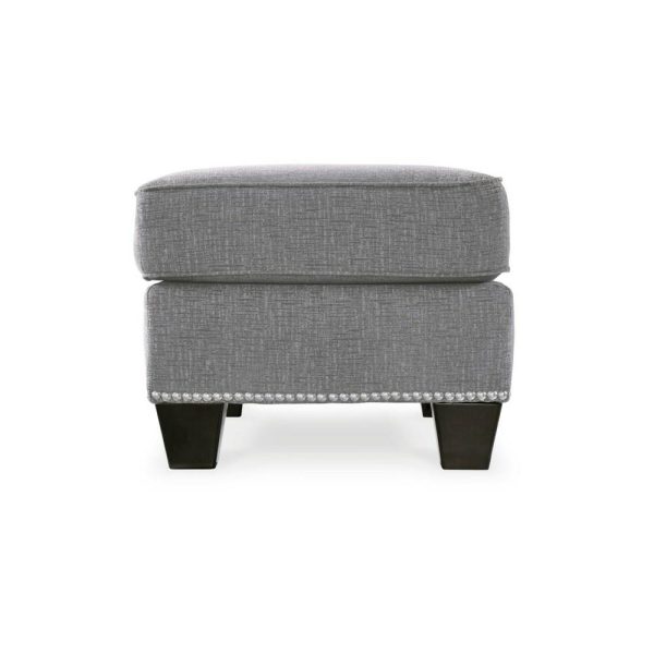 Casual Ottoman With Nailhead Trim  |  Ottomans Living Room Ottomans