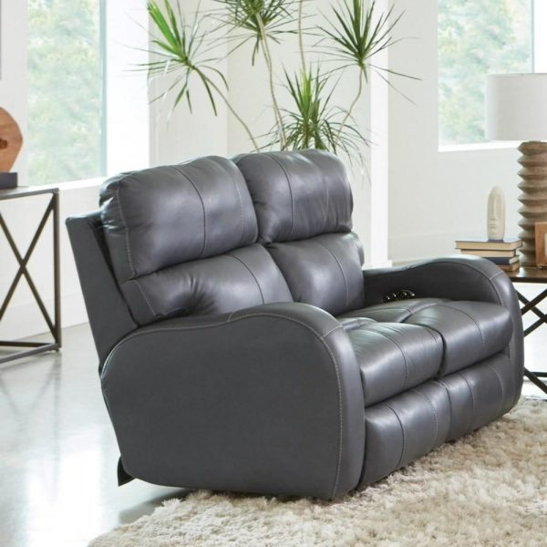 Casual Power Reclining Lay Flat Loveseat  |  Reclining Loveseats Living Room Reclining Loveseats