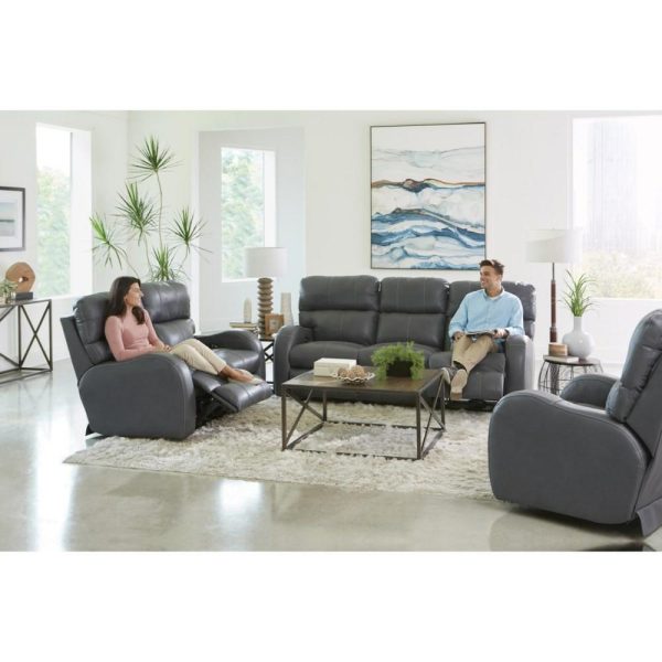 Casual Power Reclining Lay Flat Loveseat  |  Reclining Loveseats Living Room Reclining Loveseats