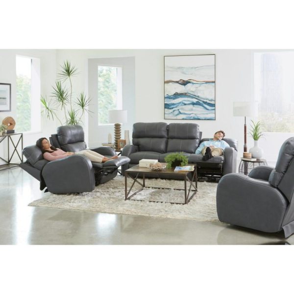 Casual Power Reclining Lay Flat Loveseat  |  Reclining Loveseats Living Room Reclining Loveseats