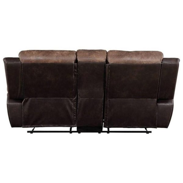 Casual Reclining Loveseat W/Console  |  Reclining Loveseats Living Room Reclining Loveseats