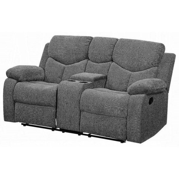 Casual Reclining Loveseat With Console  |  Reclining Loveseats Living Room Reclining Loveseats