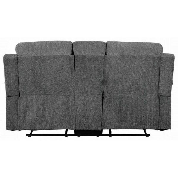 Casual Reclining Loveseat With Console  |  Reclining Loveseats Living Room Reclining Loveseats