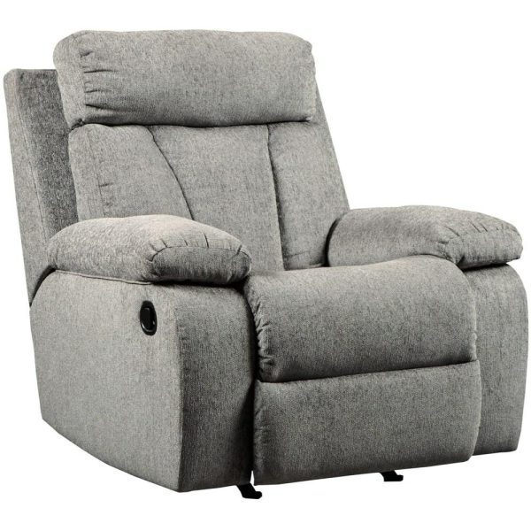 Casual Rocker Recliner With Infinite Reclining Positions  |  Recliners Living Room Recliners