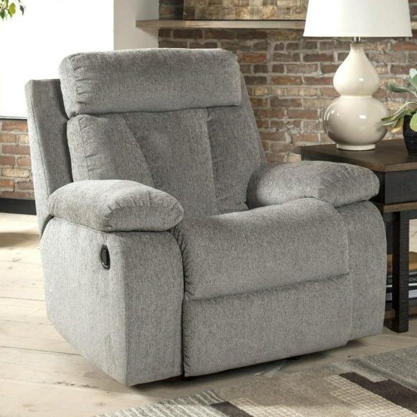 Casual Rocker Recliner With Infinite Reclining Positions  |  Recliners Living Room Recliners