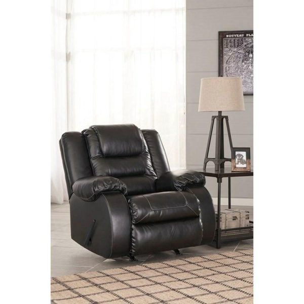 Casual Rocker Recliner With Infinite Reclining Positions  |  Recliners Living Room Recliners