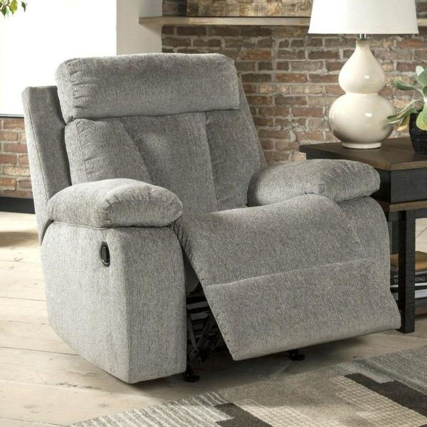 Casual Rocker Recliner With Infinite Reclining Positions  |  Recliners Living Room Recliners