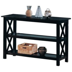 Casual Sofa Table With 2 Shelves  |  Sofa Tables Living Room Sofa Tables