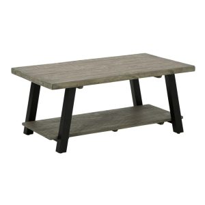 Casual Weathered Gray Coffee Table  |  Coffee Tables Coffee Tables Coffee Tables