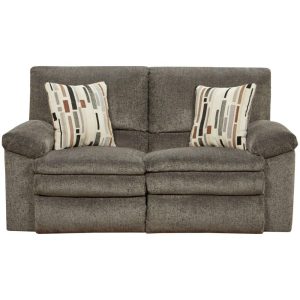 Causal Reclining Loveseat With Pillow Arms  |  Reclining Loveseats Living Room Reclining Loveseats