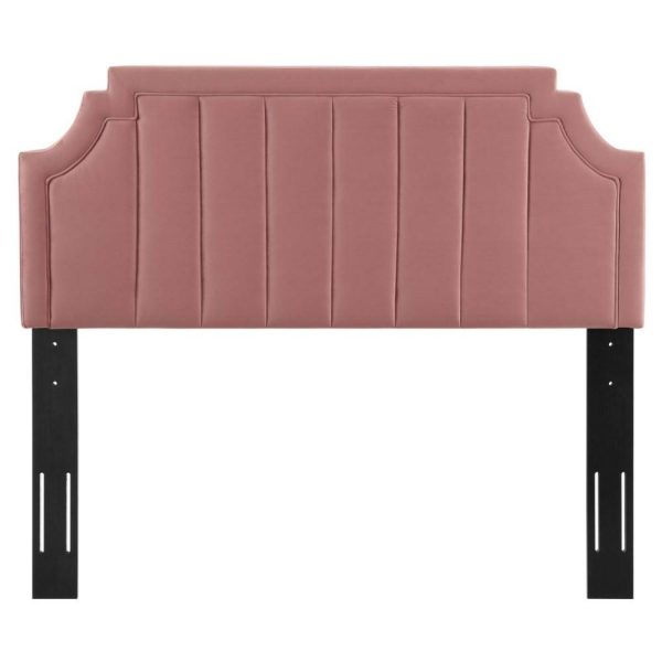 Channel Tufted Performance Velvet Twin Headboard  |  Headboards Bedroom Headboards